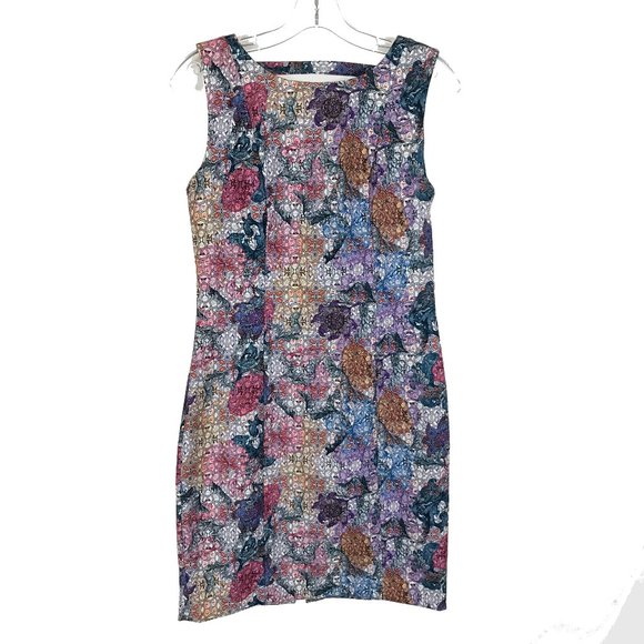 H&M Dresses & Skirts - NWT Womens Size 10 H&M Multicolor Floral Mosiac Print Fitted Bodycon Dress